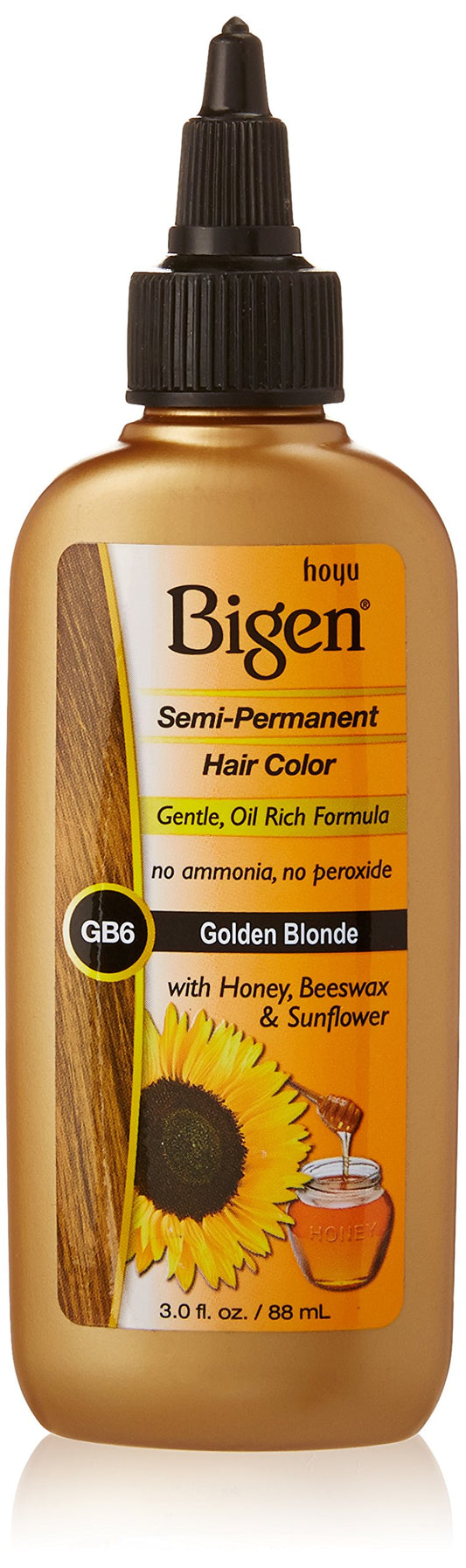 Bigen Semi Permanent Hair Color BSPGB6 Golden Blonde, 3 Fl Oz