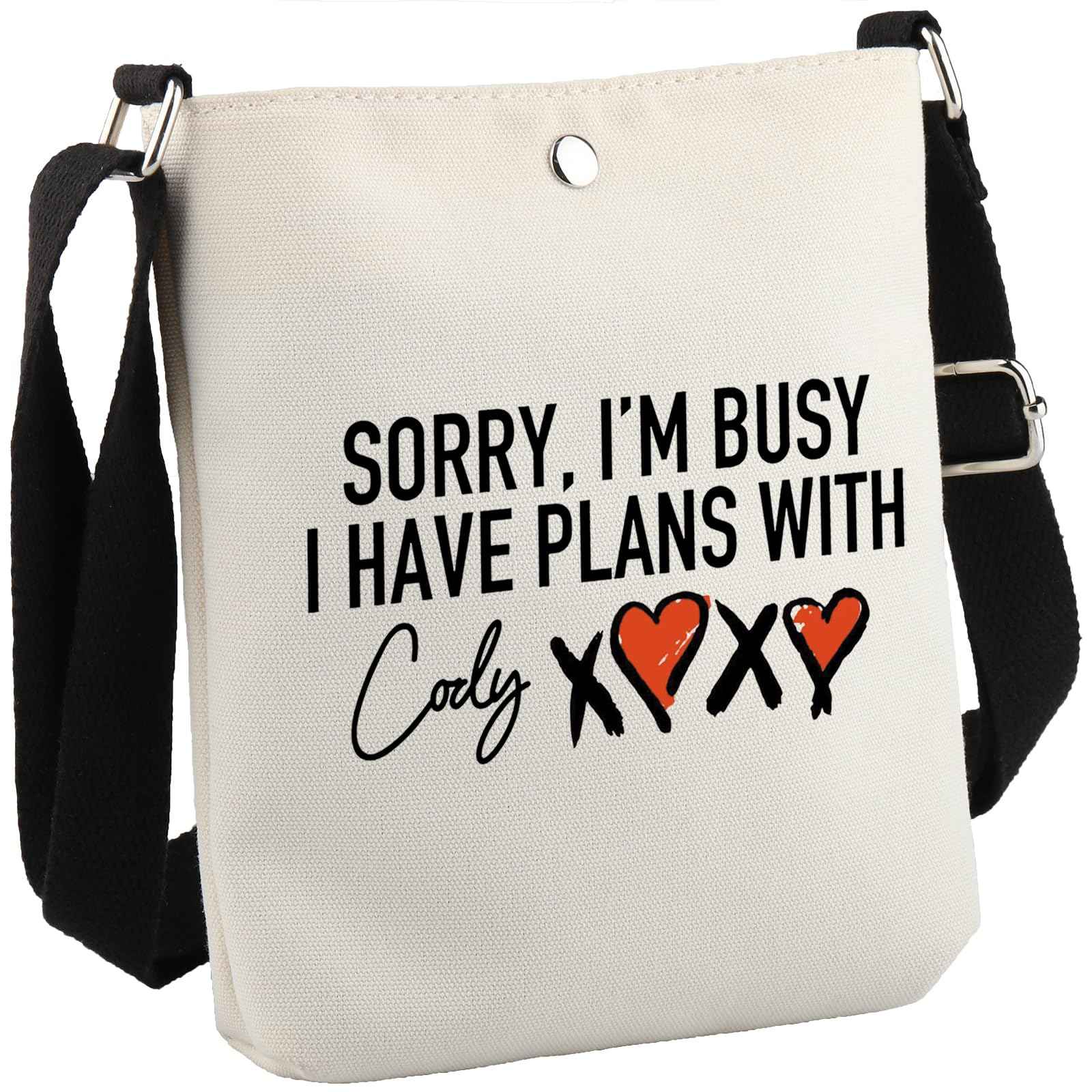 GJTIM Ladies Gym Gift Sorry I’m Busy I have Plans With Cody Fitness Travel Bag for Fans (Plans With Cody CB)