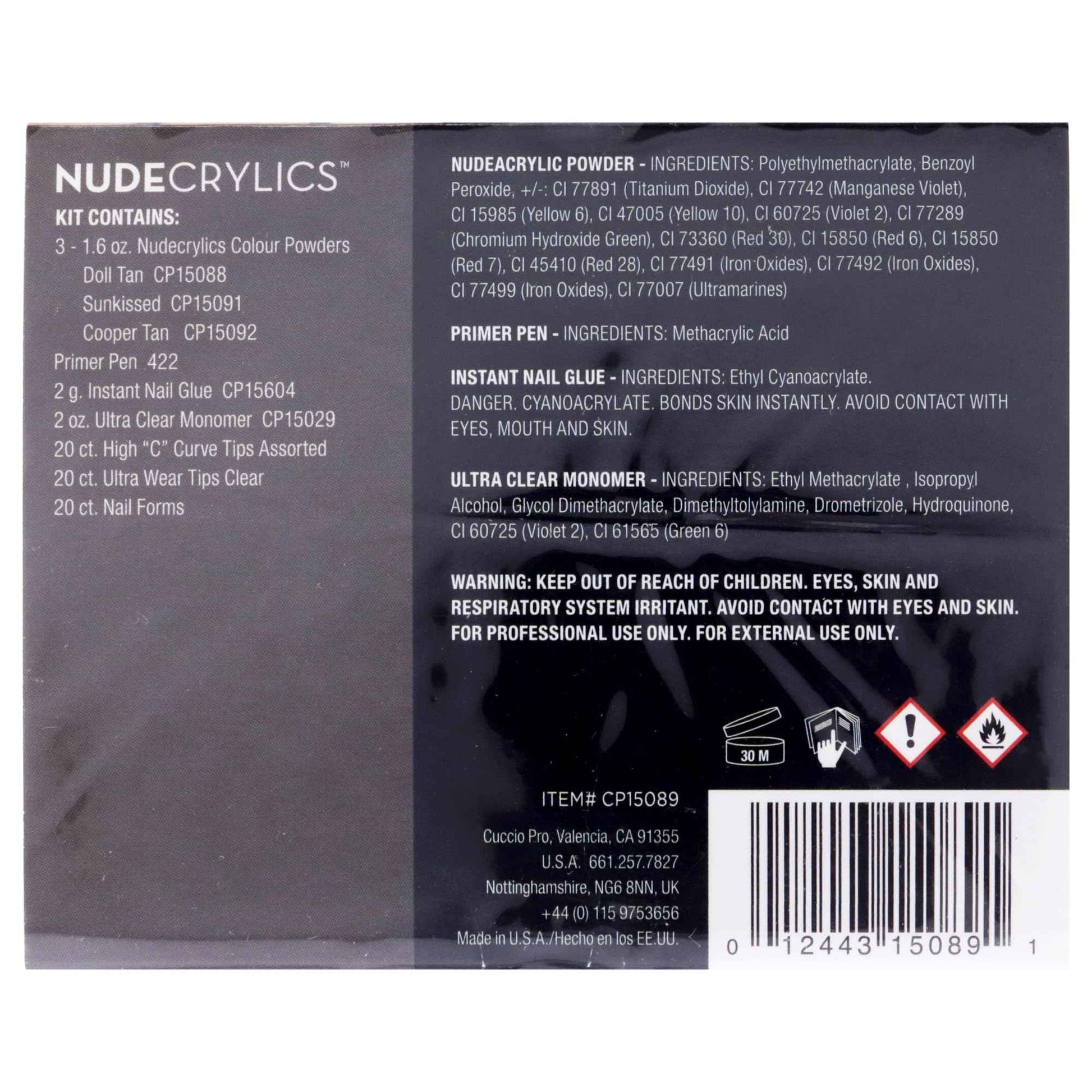 Cuccio Pro Nudecrylics Cover Powder Kit 1 Kit (I0099023)