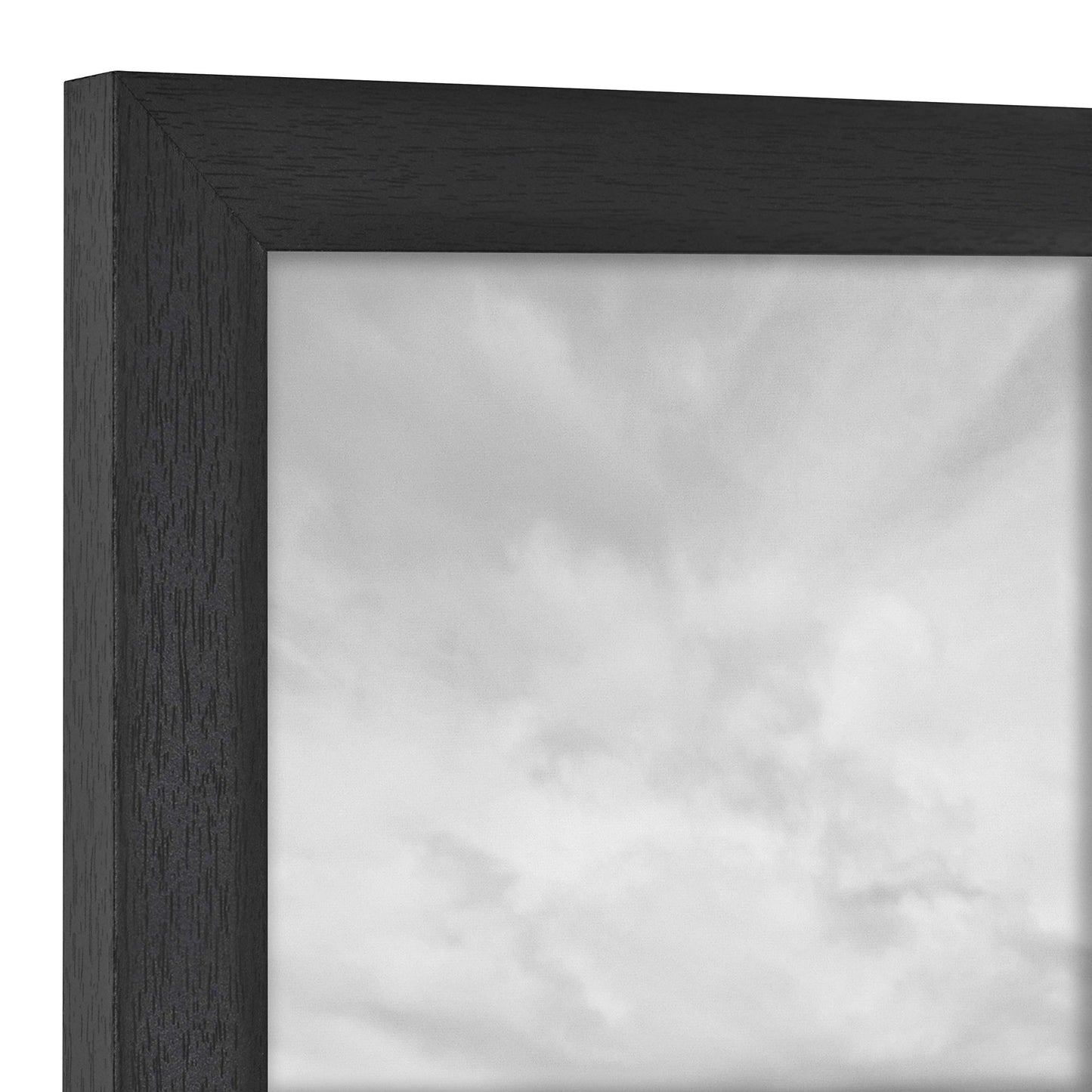 MCS Studio Gallery 8.5x11 Picture Frame Black Woodgrain, Rectangle Photo Frame for Photos, Posters & Art Prints & Easel for Tapletop Display (1-Pack)