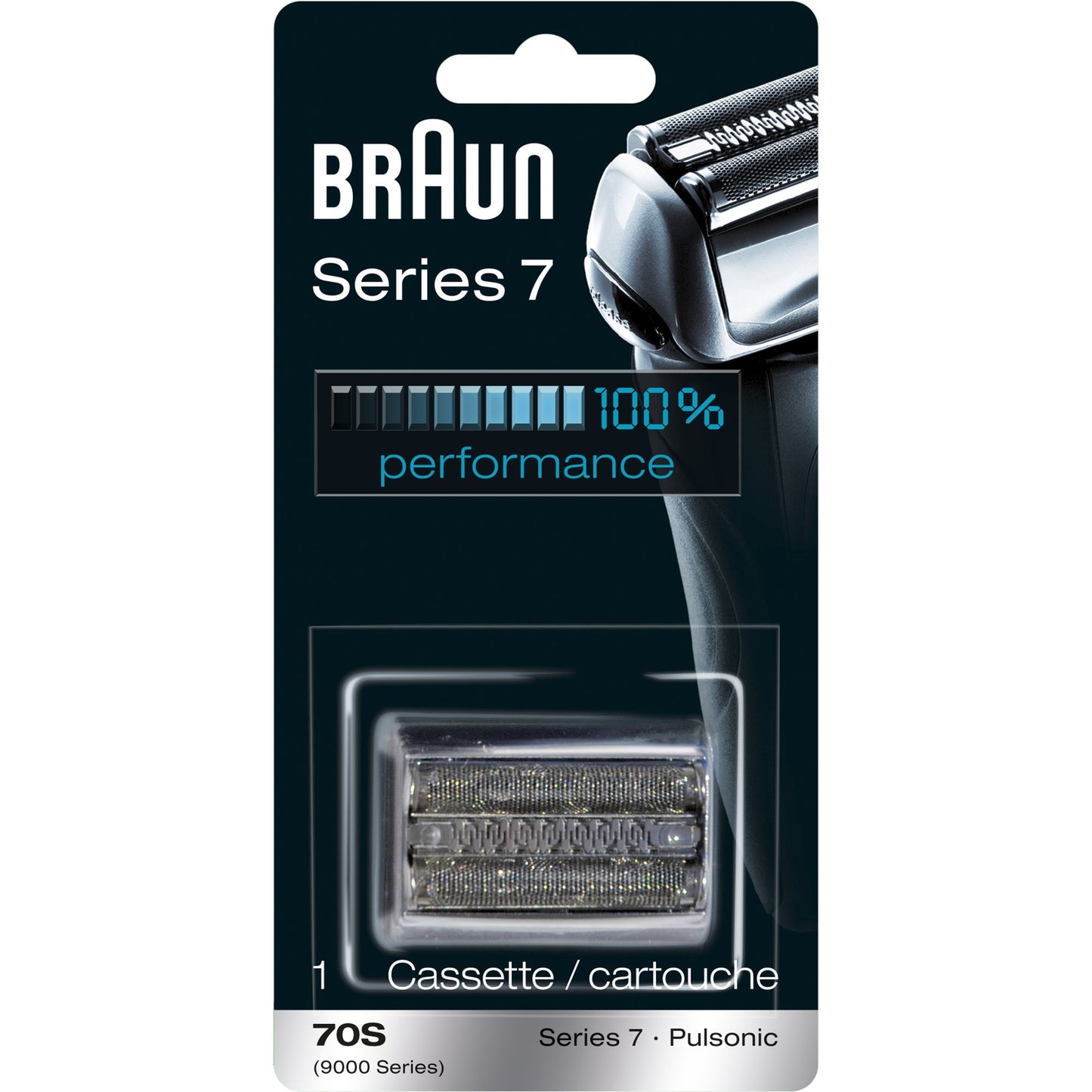 Braun Series 7 70S Electric Shaver Head Replacement, Compatible with Series 7 Shavers: 720cc, 730cc, 735s, 750cc, 760cc, 790cc, and 795cc