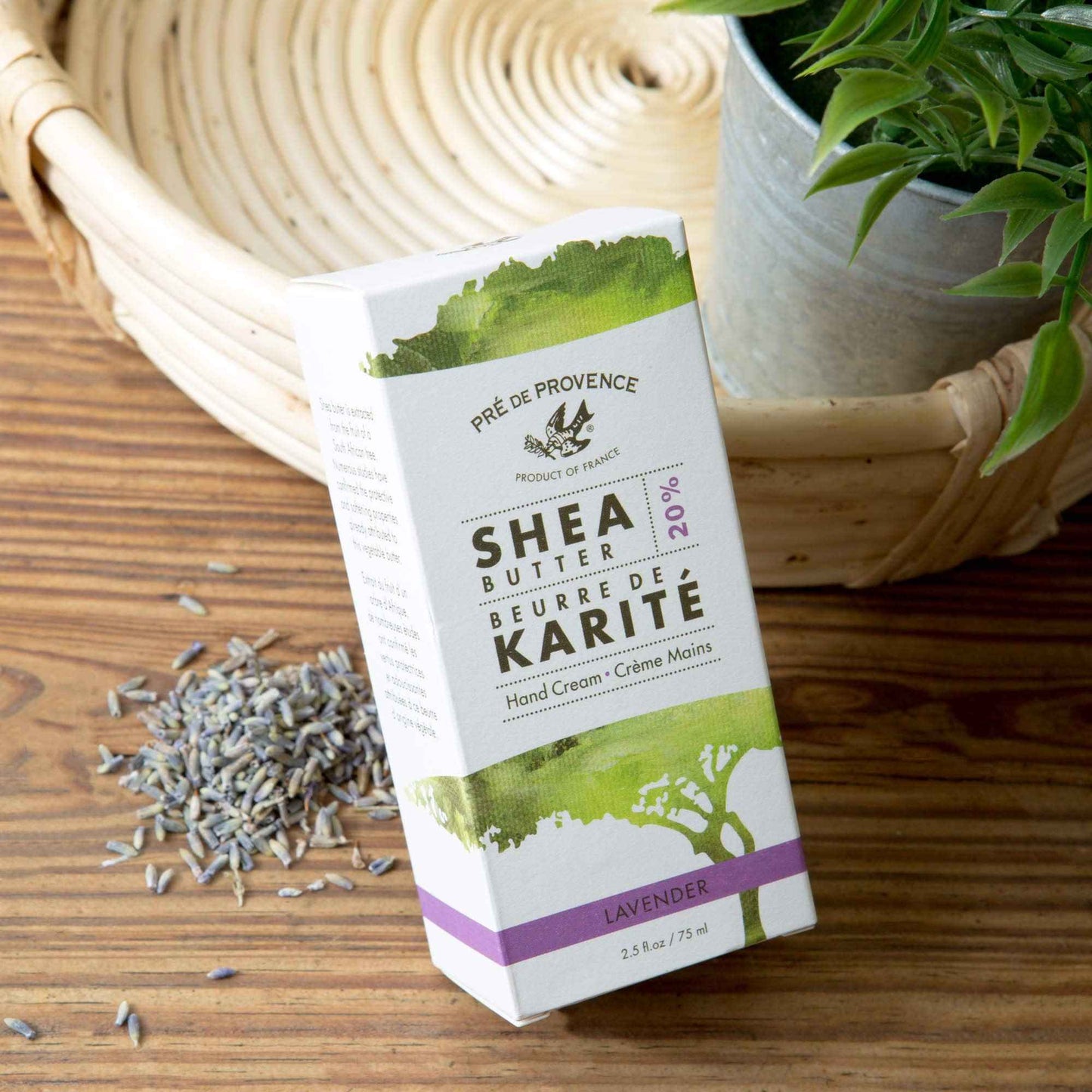 Pre de Provence Beurre De Karité Moisturizing Collection, Shea Butter Enriched Nourishing, Hand Cream, 75ML, Lavender