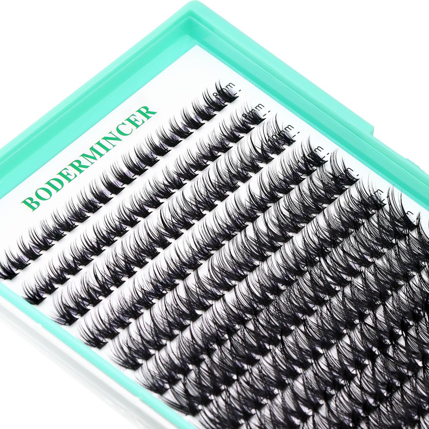 Bodermincer Black/Colored Cluster Lashes 240pcs 20D/40D DIY Eyelash Extension D Curl Long Individual Lashes Mixed Tray Faux Mink Lash Clusters Extensions 8-22mm (50D-14MM)