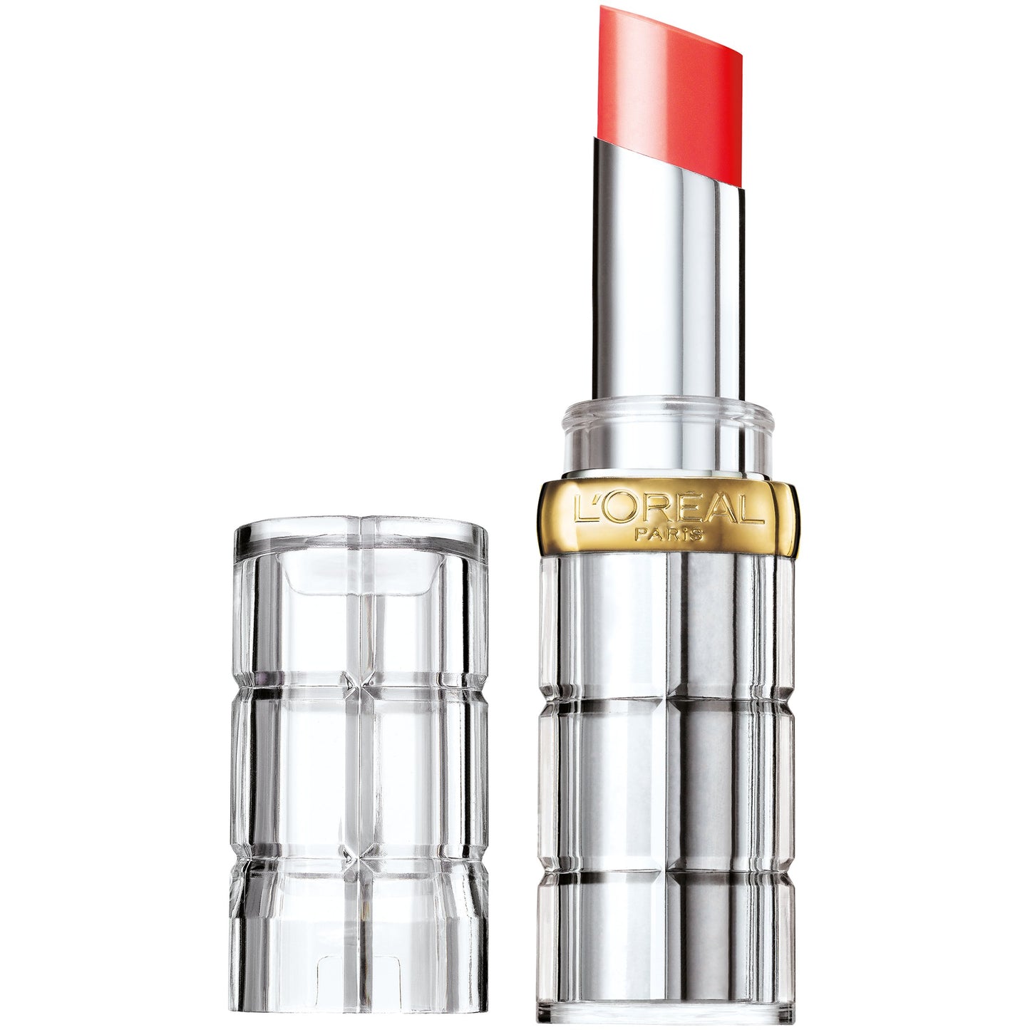 L'Oreal Paris Makeup Colour Riche Shine Lipstick, Luminous Coral, 0.1 oz.