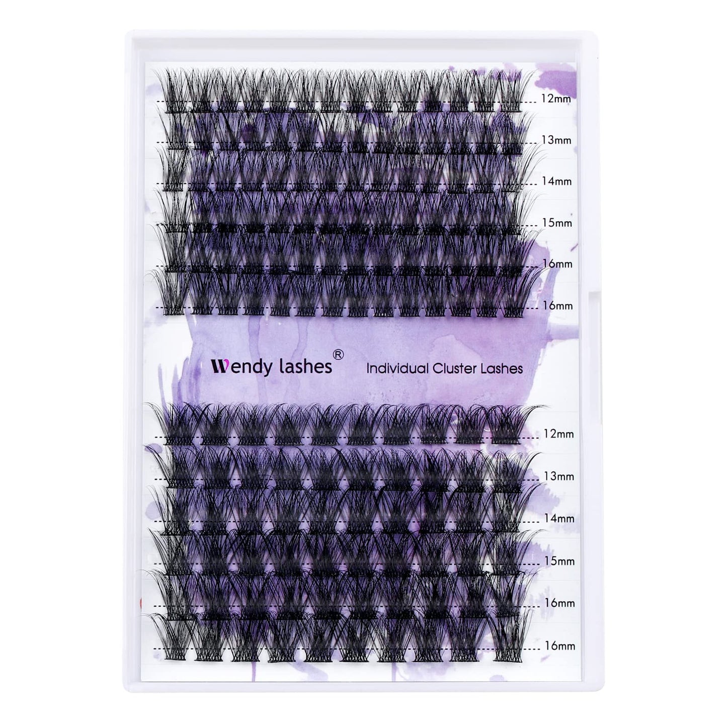 Individual Eyelashes Lash Clusters C/D Curl DIY Eyelashes Wide-stem Lash Clusters 12-16mm Thin Band Cluster Lashes Soft and Wispy Clusters Comfortable Lash Clusters（Hybrid/Volume-0.07C, 12-16mm Mixed）