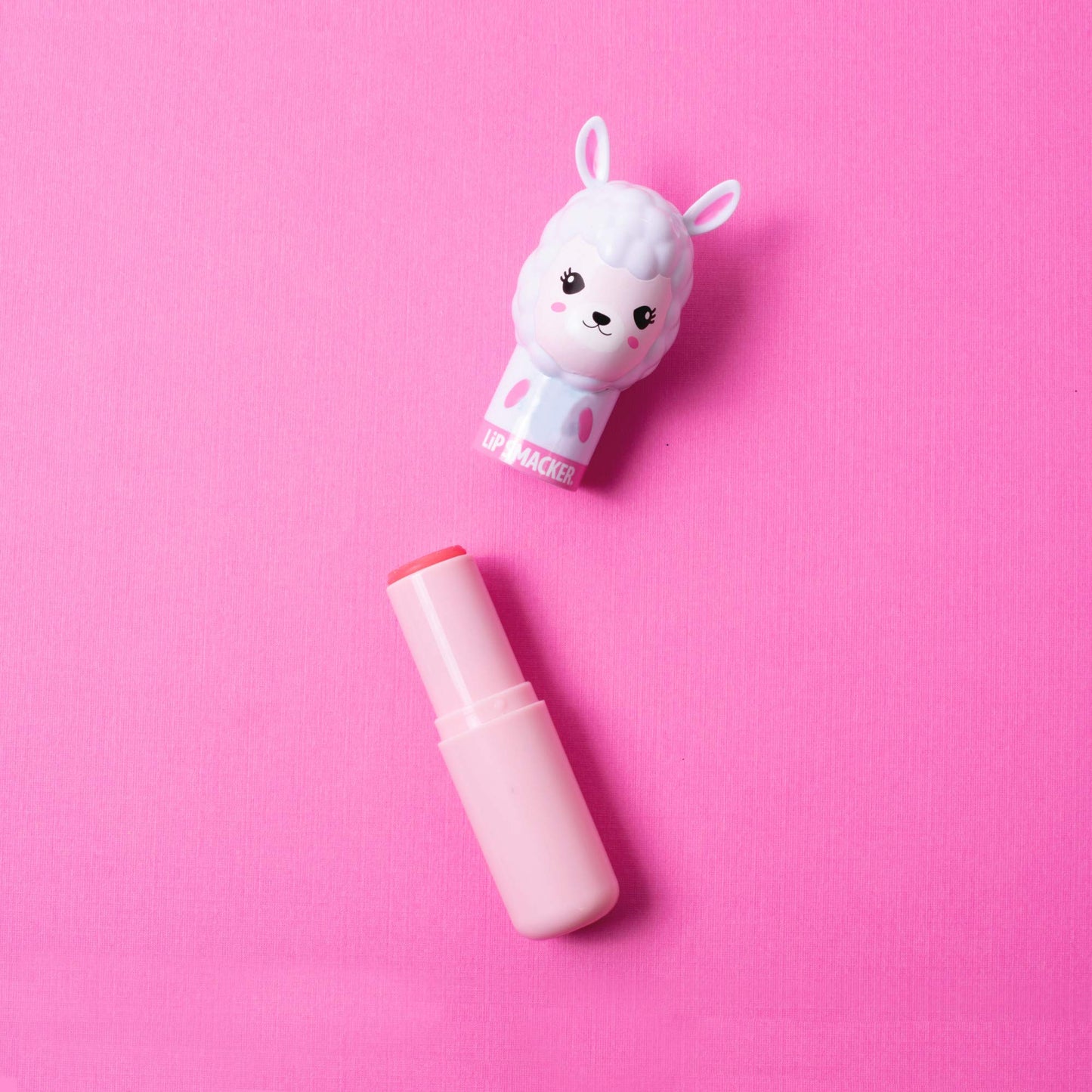 Lip Smacker Lippy Pals Llama and Fox Flavored Lip Balms with Strawberry and Apple Flavors, Hydrating and Protecting