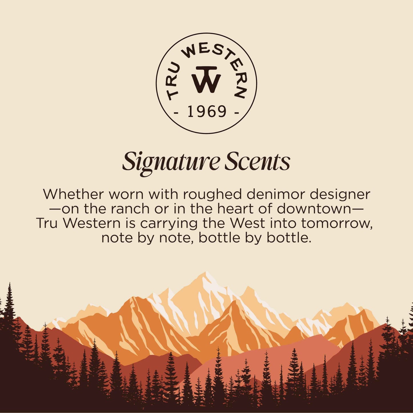 Tru Western Wild and Free Amber Sundance Women's Hydrating Hair and Body Fragrance, 3.4 fl oz (100 ml) - Notes of Citrus, Coconut Creme, Gardenia, Sandalwood, Amber