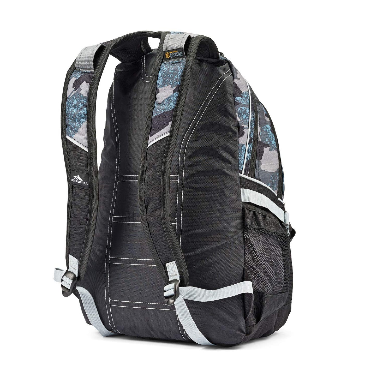 High Sierra Loop Backpack, Travel, or Work Bookbag with tablet sleeve, One Size, Graffiti/Black/Ash