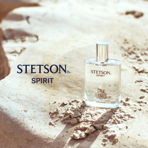 Stetson Spirit - Cologne Spray for Men - Woody, Earthy, and Casual Aroma with Fragrance Notes of Mandarin Leaf, Clary Sage, and Warm Amber- 1.7 Fl Oz