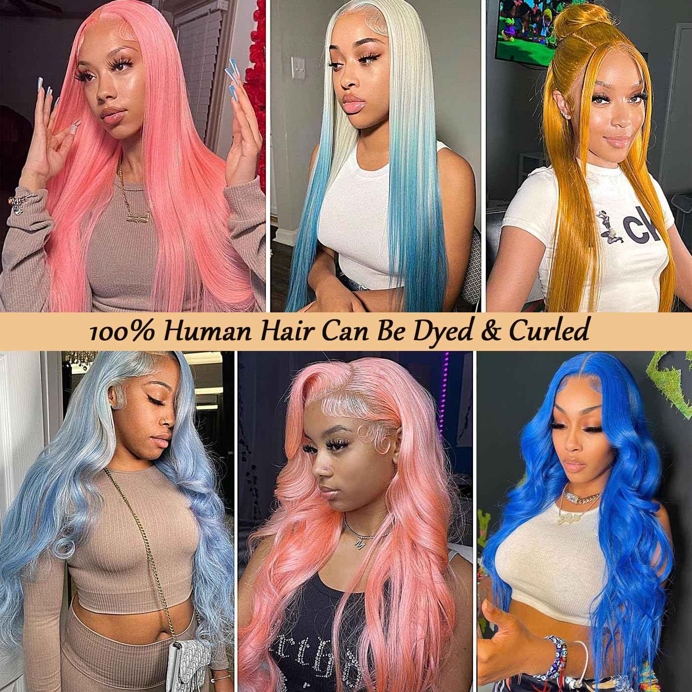 KAFEIER HAIR 613 Lace Frontal Straight Human Hair Ear To Ear Blonde Frontal 13X4 Transparent Hd Lace Free Part With Baby Hair Pre Plucked Brazilian Virgin Remy Human Hair Extension 14 Inch