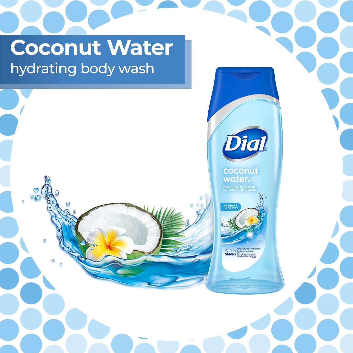 Dial Body Wash, Coconut Water, 16 Ounce