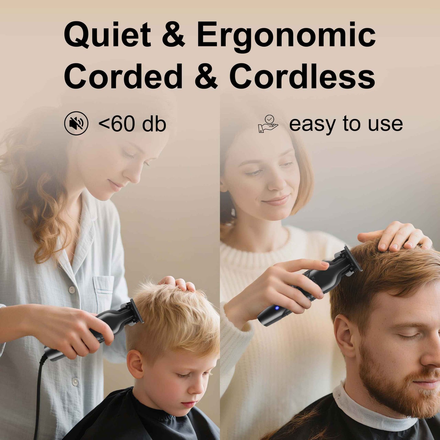 KEMEI Hair Trimmer for Men, Professional Hair Clippers Cordless Beard Trimmers for Barbers T Blade Zero Gap Trimmer KM-2299 with 2299 Replacement Blade.