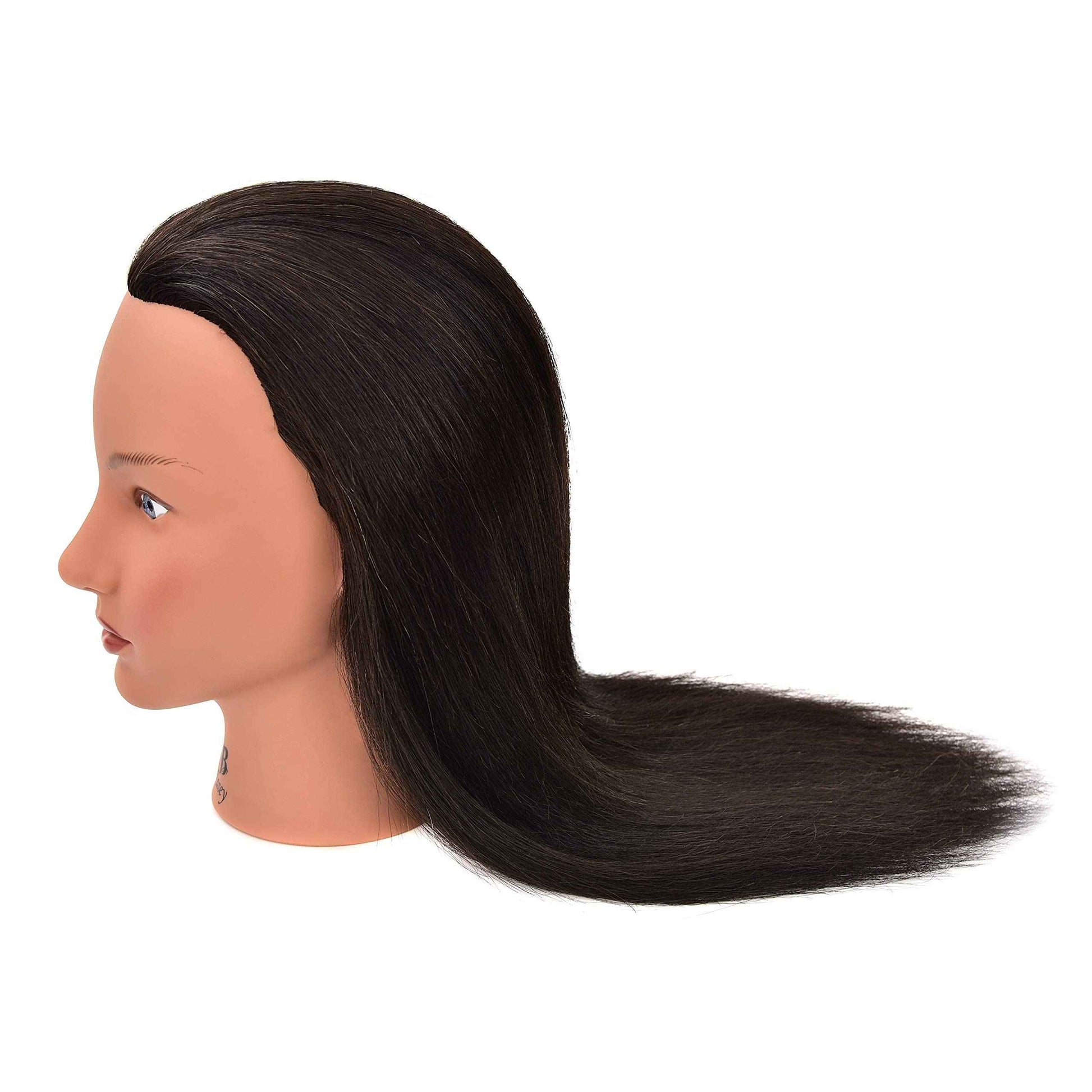HairZtar Human Hair 18 " Mannequin Head Hairdresser Training Head Manikin Cosmetology Head - CASEY +C