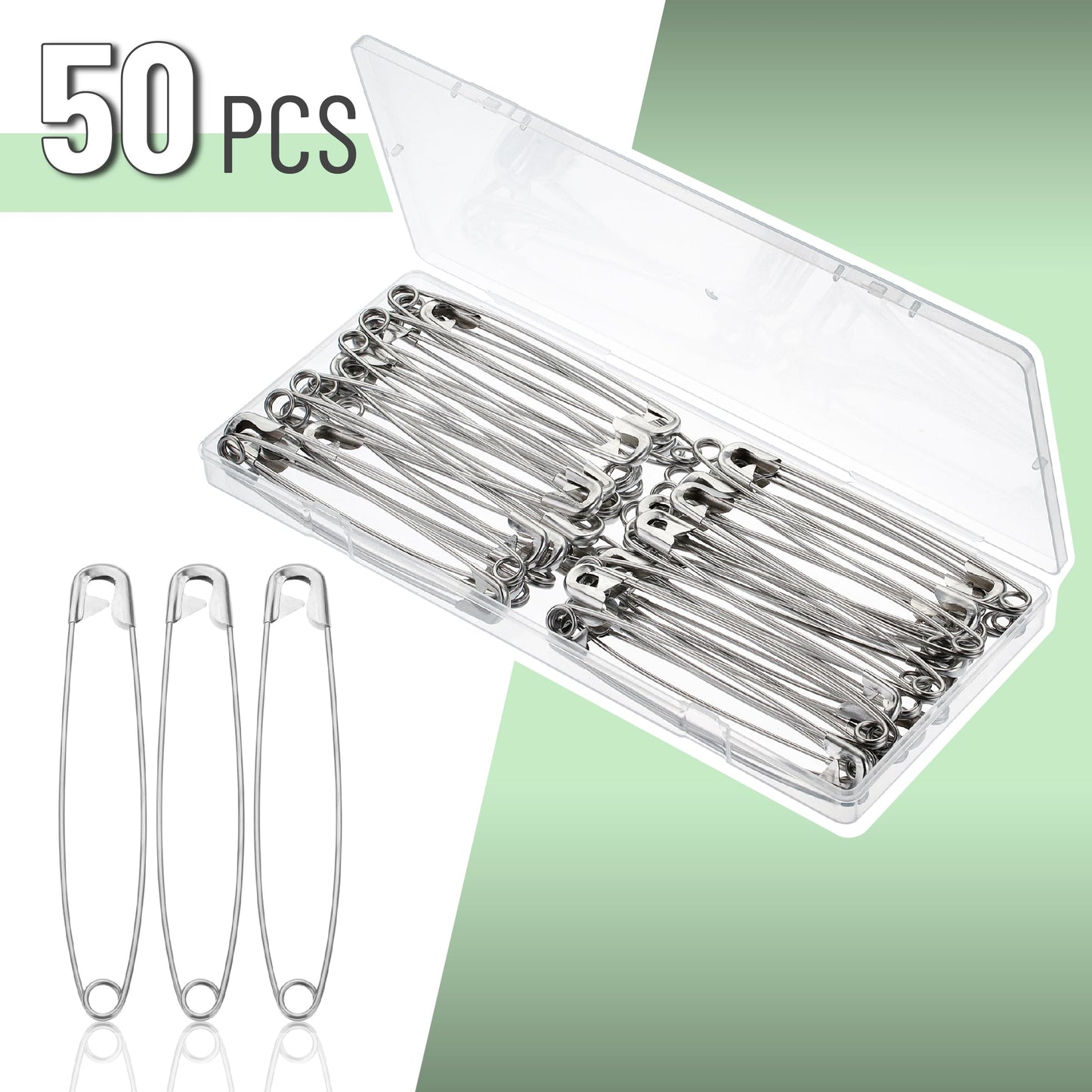 Mr. Pen- Safety Pins, 4 Inch, 50 Pack, Oversize Safety Pin, Large Safety Pins for Clothes, Oversized Safety Pins for Clothes, Large Safety Pins Heavy Duty Safety Pins, Big Safety Pins Heavy Duty