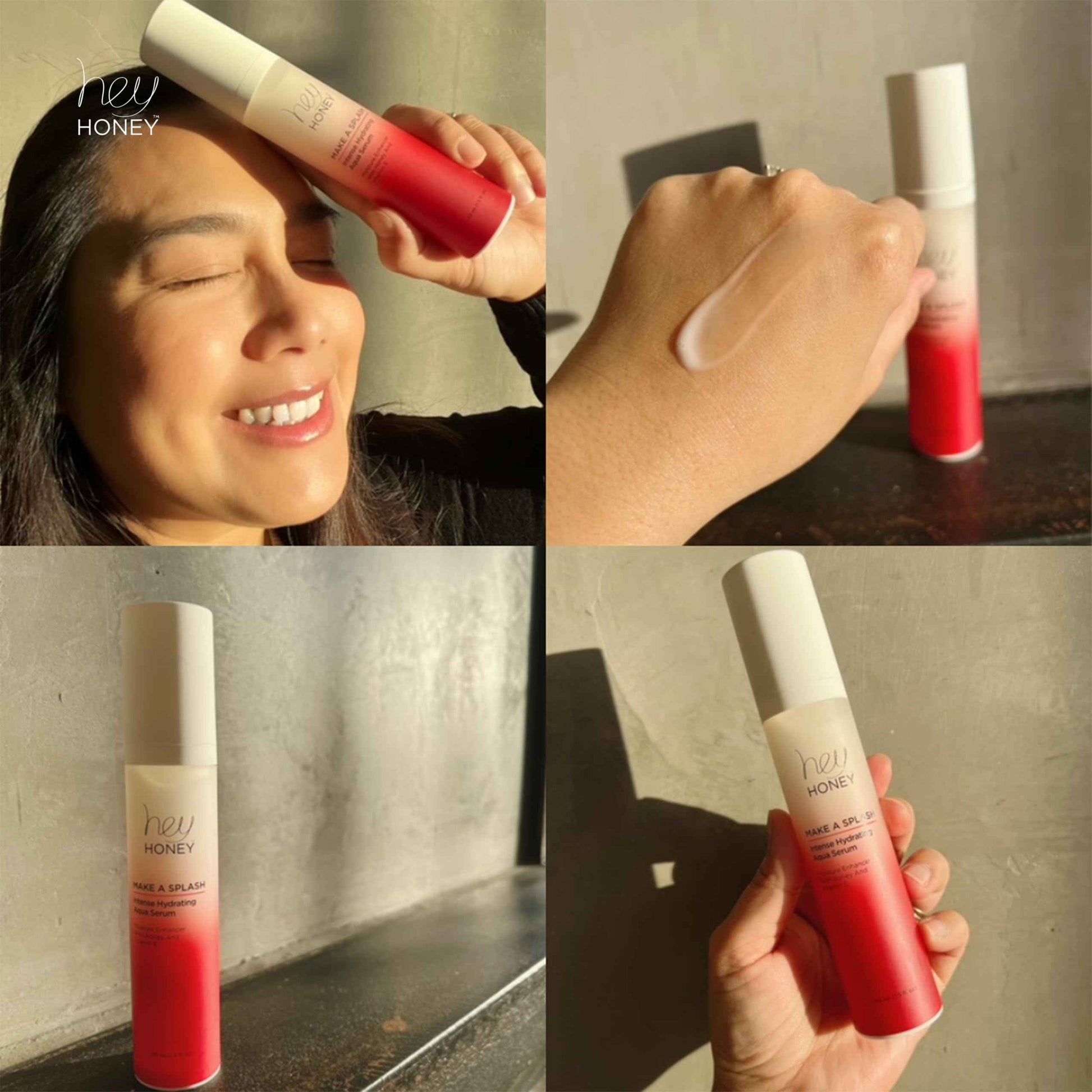 Hey Honey Skincare Make A Splash | Intense Hydrating Niacinamide Aqua Face Serum | Intense Hydration with Anti-aging Benefits | 1.5 Oz