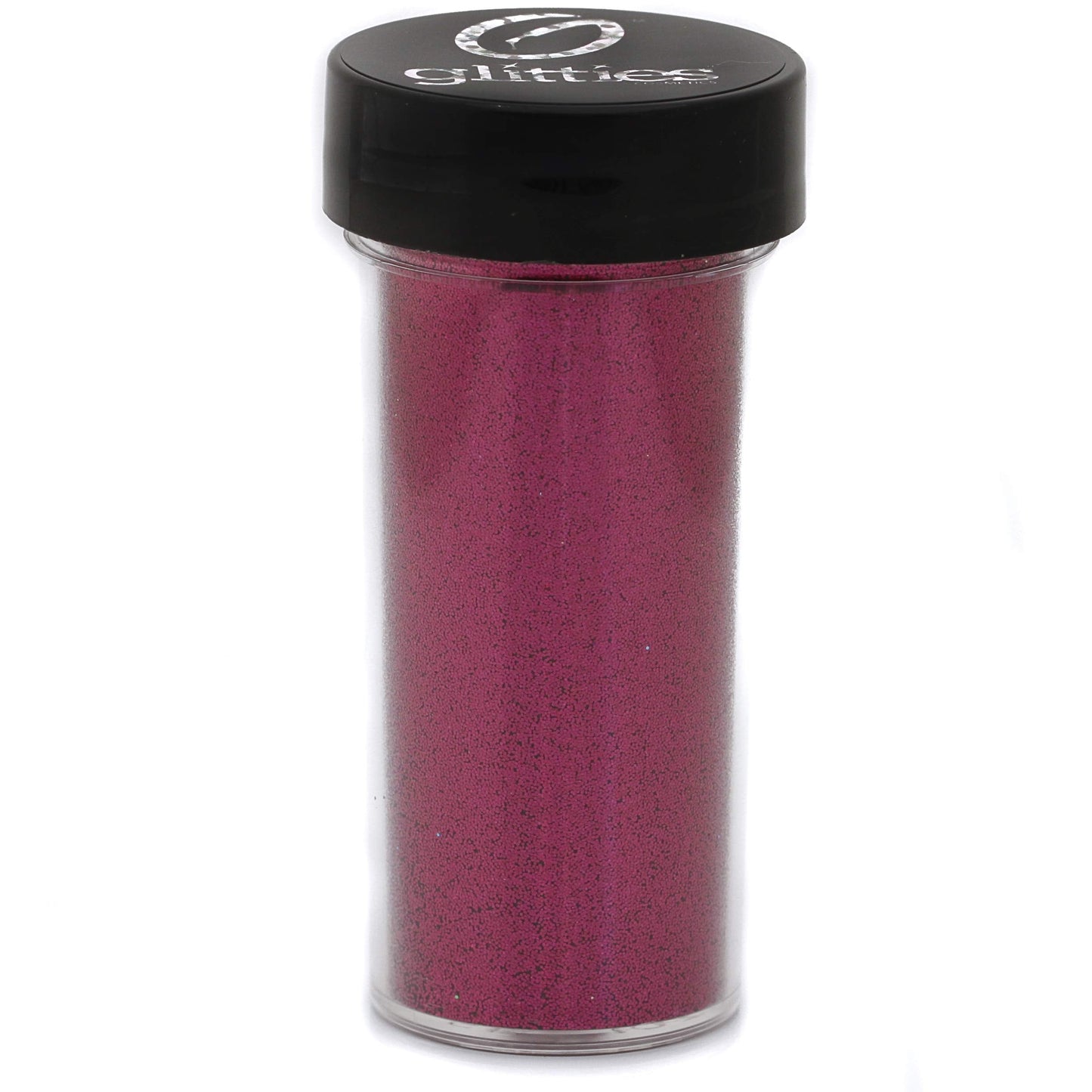 GLITTIES - Berrylicious - Pink Loose Fine Glitter Powder (.008") - Great for Nail Art, Nail Polish, Gel, Gel Polish or Acrylic Nail Powder - Solvent Resistant - (30 Gram Jar)