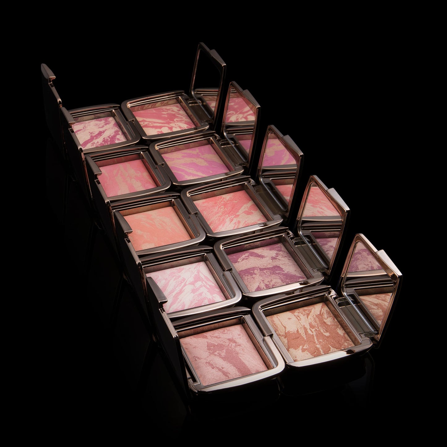 Hourglass Ambient Lighting Blush in Diffused Heat. Vibrant Powder Highlighting Blush. Vegan and Cruelty-Free.