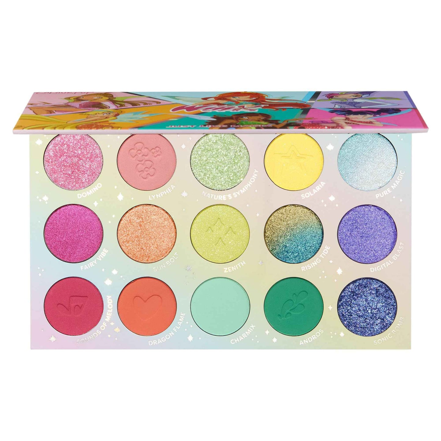 ColourPop Winx Club Shadow Palette - Pastelle Palette with Metallic and Matte Finishes - High-Pigment Makeup with a Long-Wearing Formula - Just Like Magix (0.58 oz)
