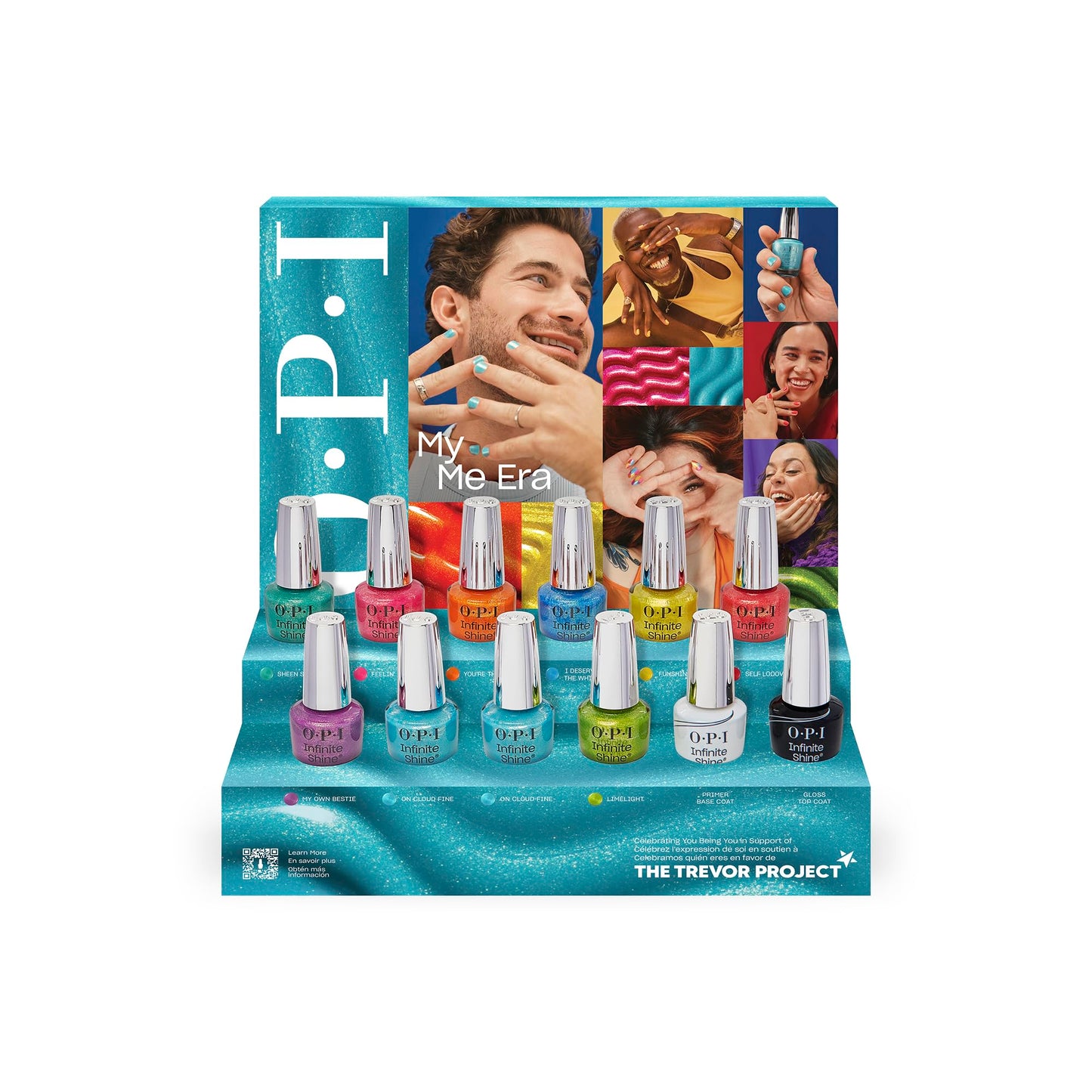 OPI Infinite Shine Long-Wear Cool Shimmer & Bright Opaque Finish Blue Nail Polish, Up to 11 days of wear & Gel-Like Shine, Summer '24, My Me Era Collection, I Deserve the Whirl, 0.5 fl oz