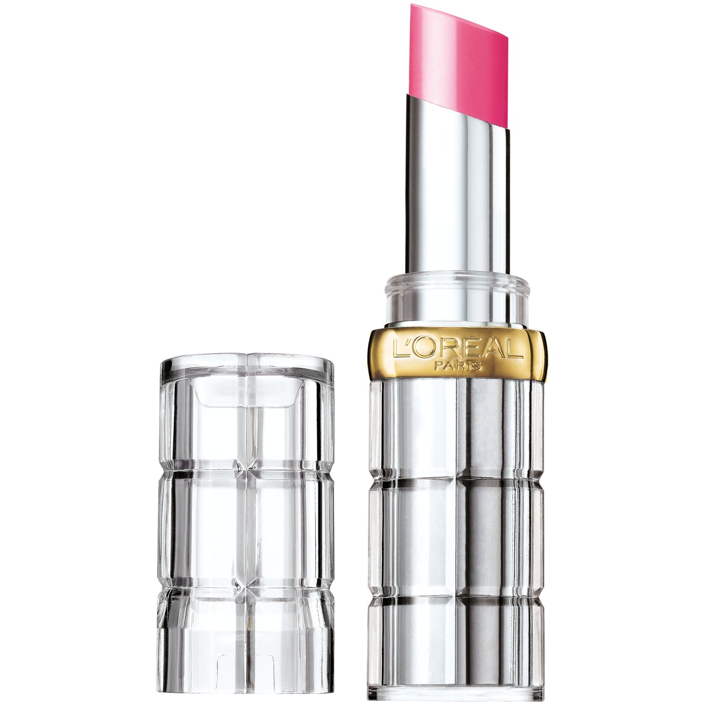 L'Oreal Paris Makeup Colour Riche Shine Lipstick, Glazed Pink, 0.1 oz.