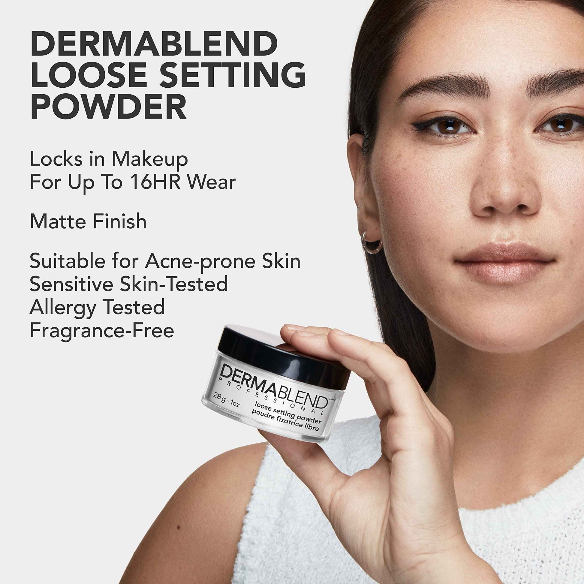 Dermablend Loose Setting Powder, Face Powder Makeup & Finishing Powder, Mattifying Finish and Shine Control