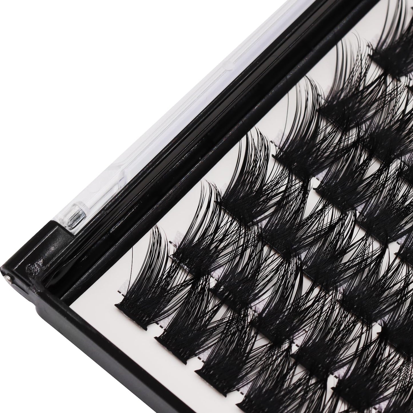 Bodermincer 120 Clusters/box Wide Cluster 3D Effect Glue Bonded Cluster Eyelashes Individual Eyelash Extension Eyelashes Bunches False Eyelashes Home Eyelash Extension (20MM)