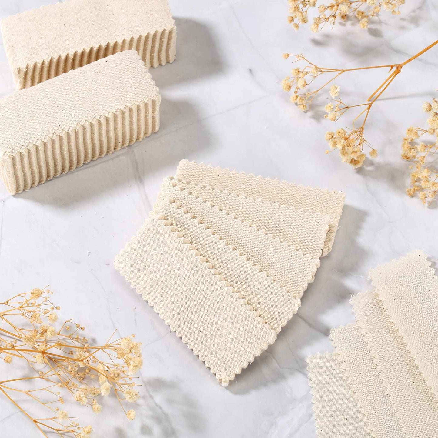 Teling 1000 Pcs Muslin Cloth Wax Strips for Waxing Tear Resistant Epilating Soft Muslin Strips for Women Men Face Eyebrow Lip Body Sugaring Hair Removal, 4 x 1.5 Inches