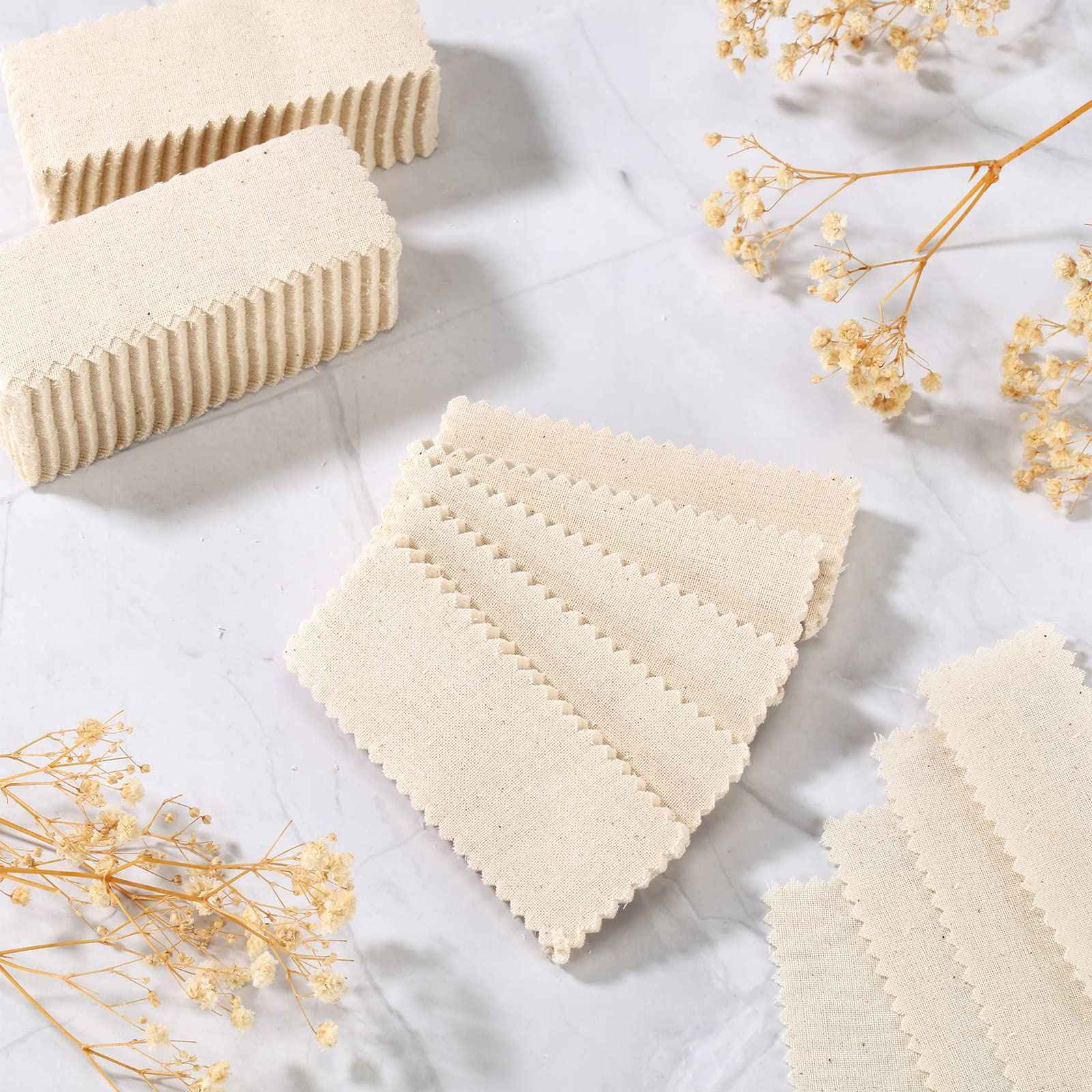 Teling 1000 Pcs Muslin Cloth Wax Strips for Waxing Tear Resistant Epilating Soft Muslin Strips for Women Men Face Eyebrow Lip Body Sugaring Hair Removal, 4 x 1.5 Inches