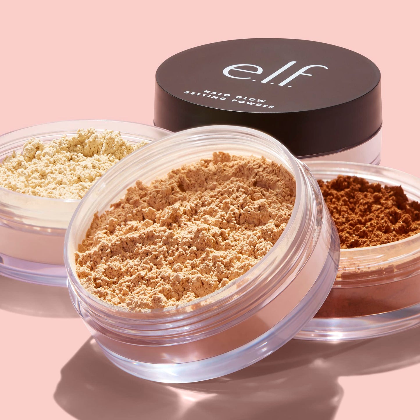 e.l.f. Halo Glow Soft Focus Setting Powder, Silky Powder For Creating Without Shine, Smooths Pores & Lines, Light Pink