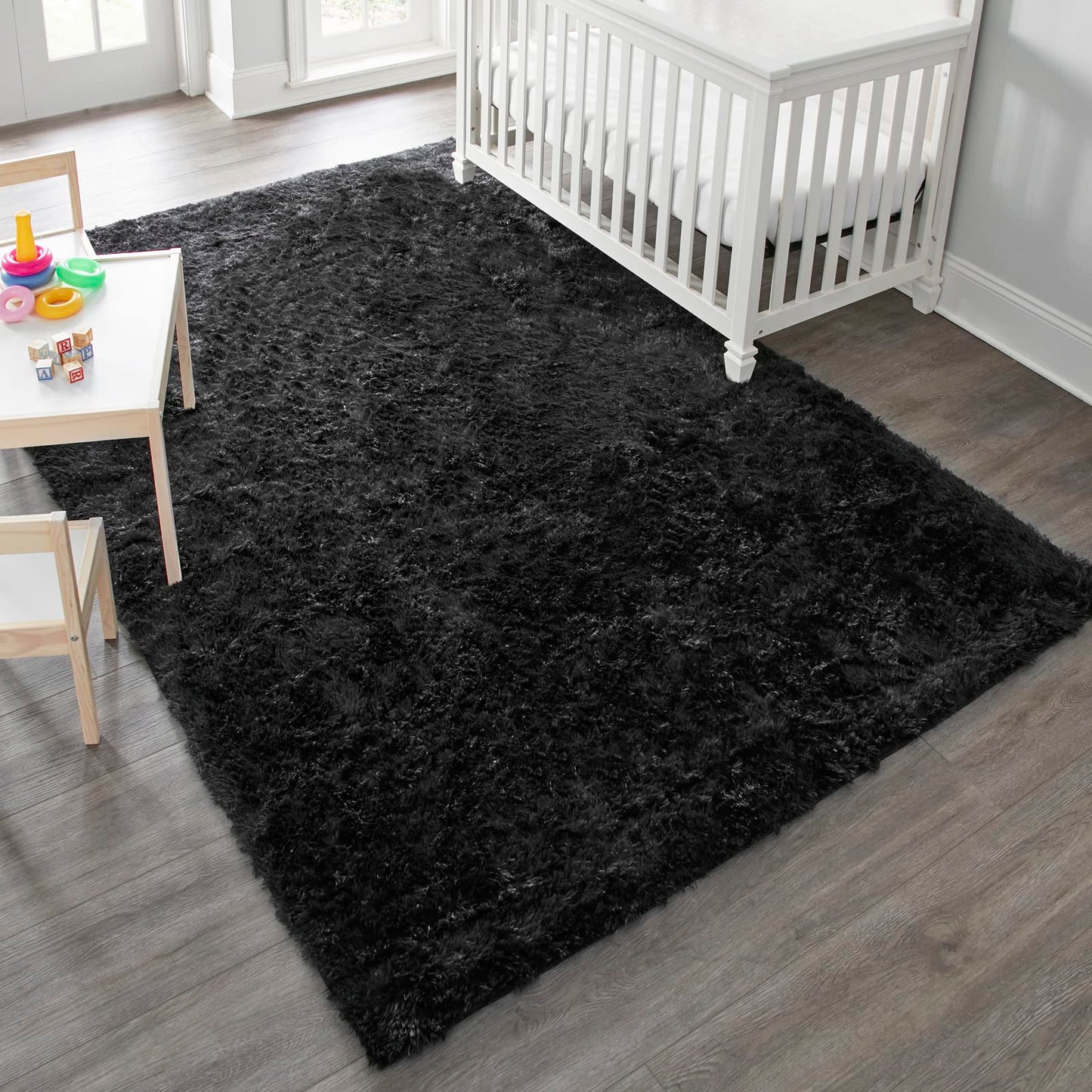 Ophanie 7.9×10 Black Rug