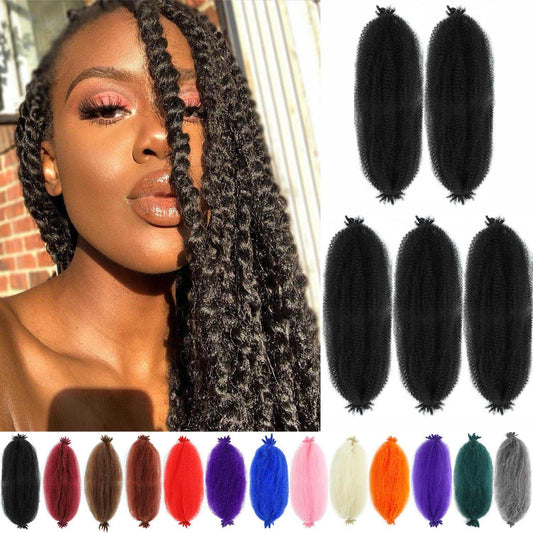 350 Afro Twist Hair 30 Inch 5 Packs Long Ginger Springy Afro Twist Hair For Distress Locs Crochet Hair Synthetic Marley Twist Braiding Hair Locs Wrapping Hair Extension (30 Inch, 5Packs, 350#)