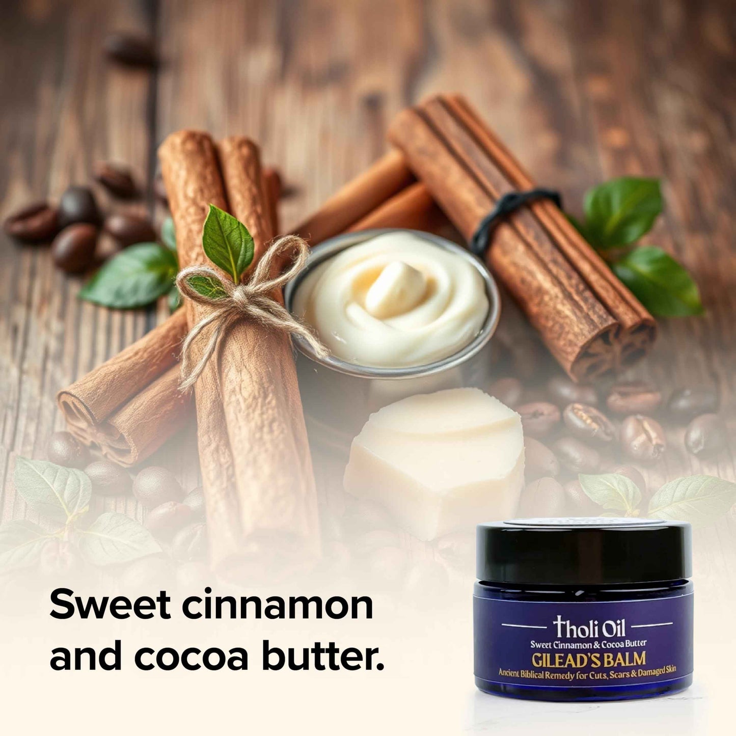 Tholi Oil Balm of Gilead Skin Repair Salve – Fast-Acting Natural Formula Soothes, Restores & Protects Dry, Damaged Skin – With Poplar Buds, Beeswax, Cocoa Butter