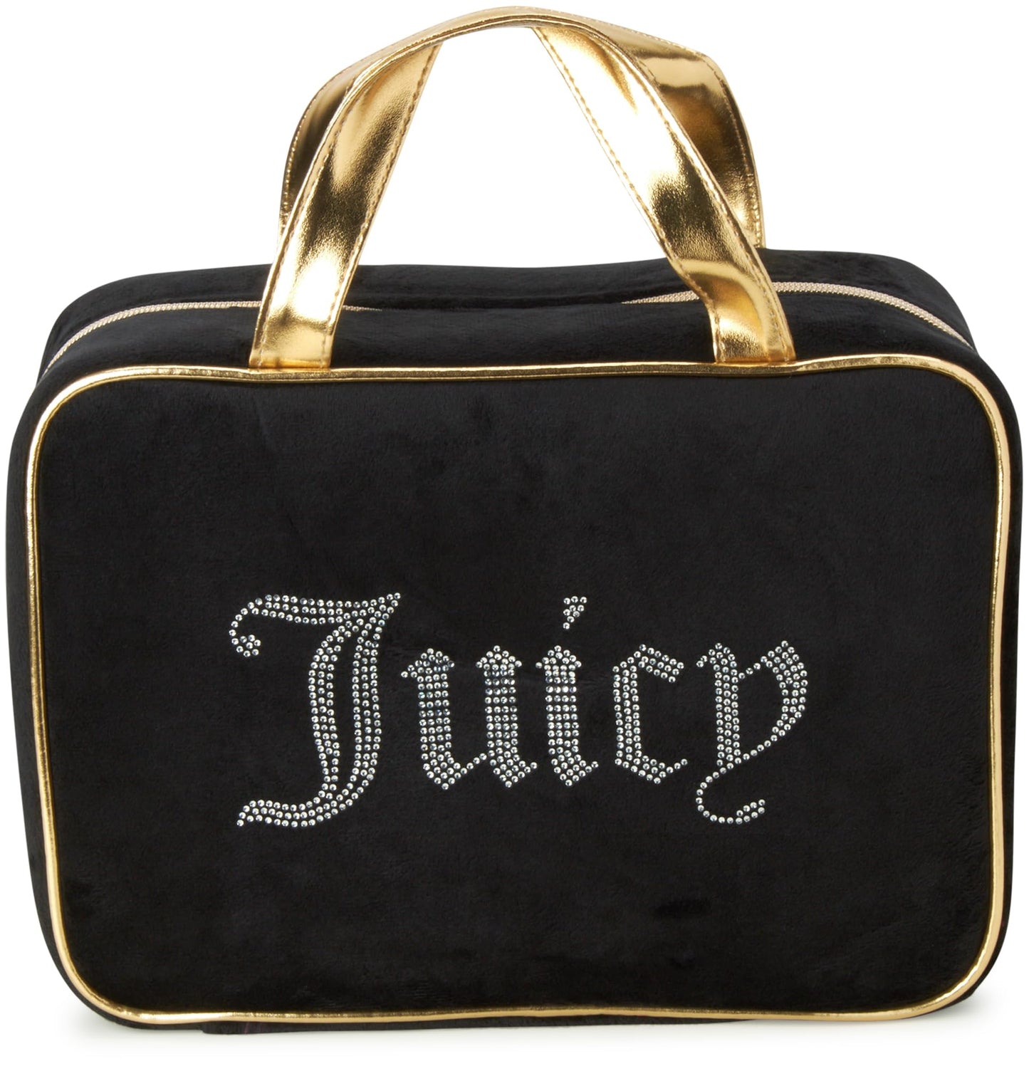 Juicy Couture Women's Cosmetics Bag - Travel Makeup and Toiletries Weekender Bag - Makeup Organizer Case, Black