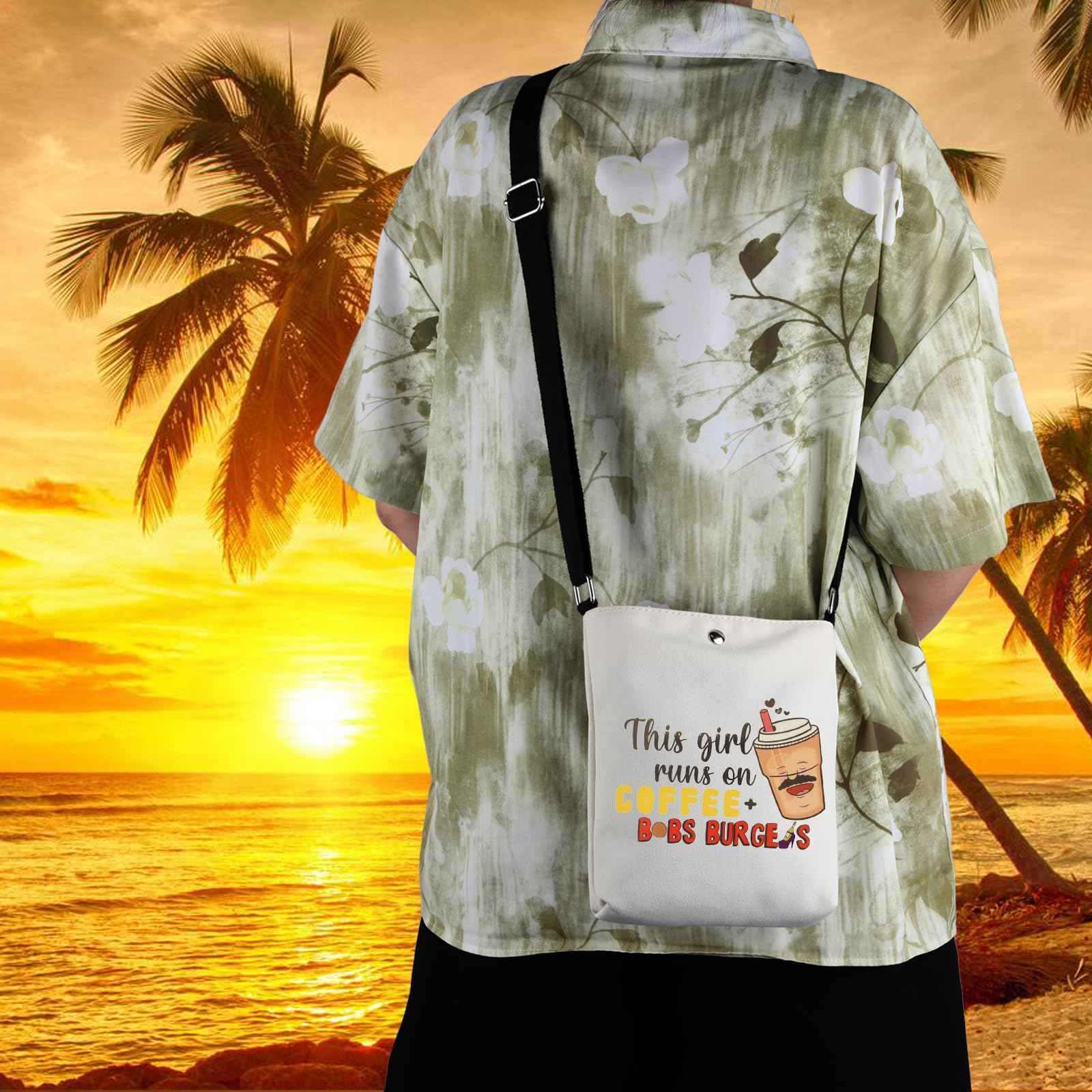 WCGXKO TV Inspired Gift Cartoon Lover Merchandise Cartoon Fans Zipper Pouch Makeup Bag (on COFFEE XK)