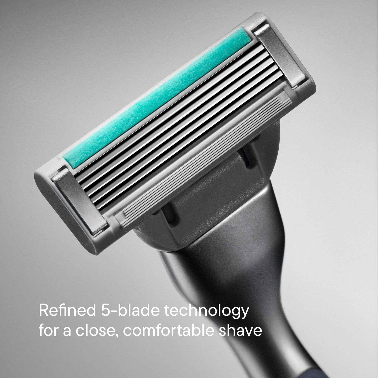 HARRY'S PLUS: Shaving Kit for Men – Gift Box with Premium Handle, 5 Razor Blade Cartridges, 2 oz Foaming Shave Gel & Travel Cover, Advanced Pivoting System – Moss