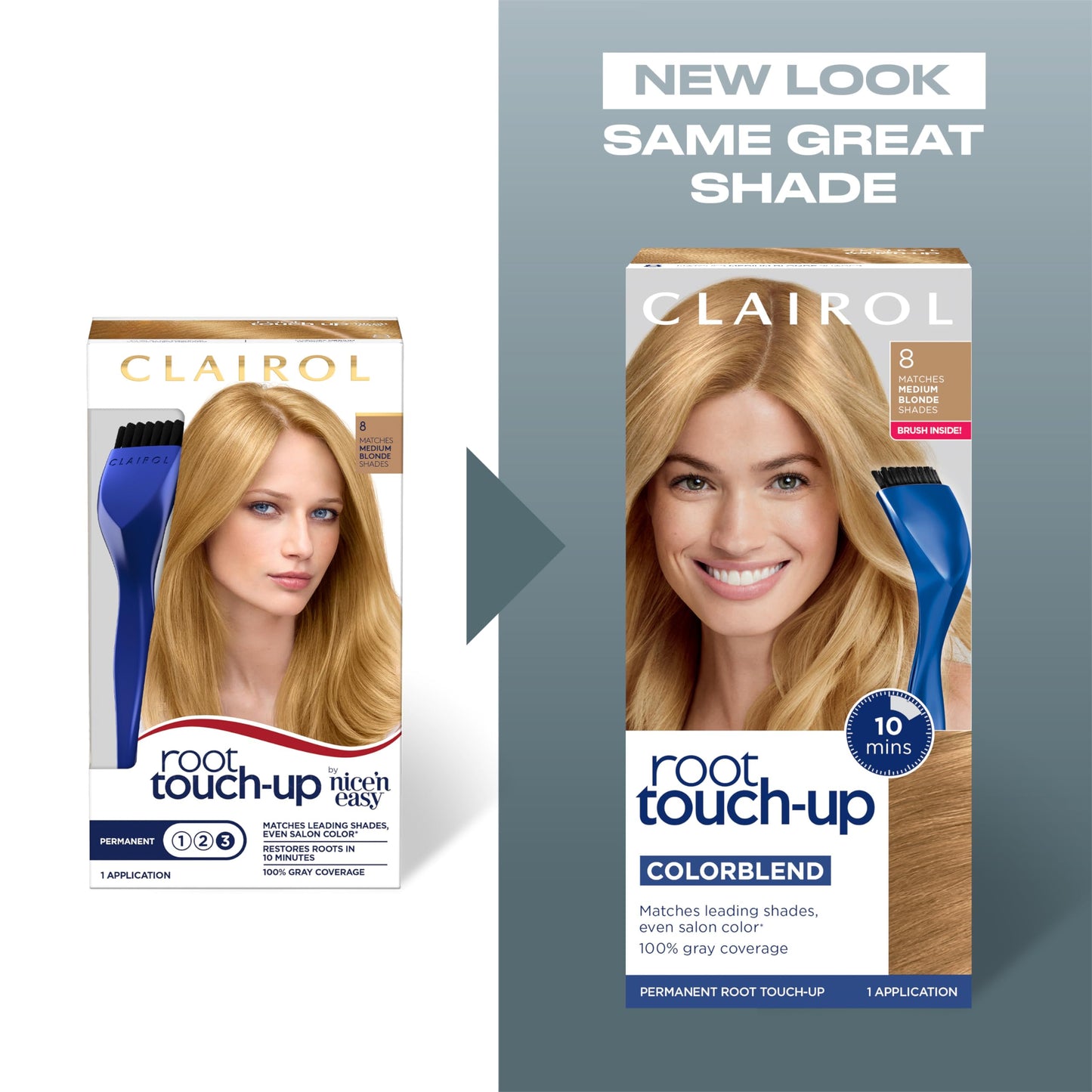 Clairol Root Touch-Up by Nice'n Easy Permanent Hair Dye, 2 Black Hair Color, Pack of 1