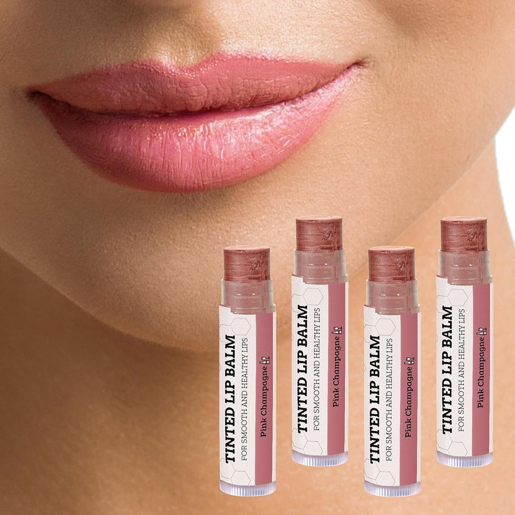 Earth's Daughter USDA Organic Lip Balm 6-Pack - Fruit Flavors, Beeswax, Coconut Oil, Vitamin E - Best Lip Repair Chapstick for Dry Cracked Lips - Moisturizing Lip Care