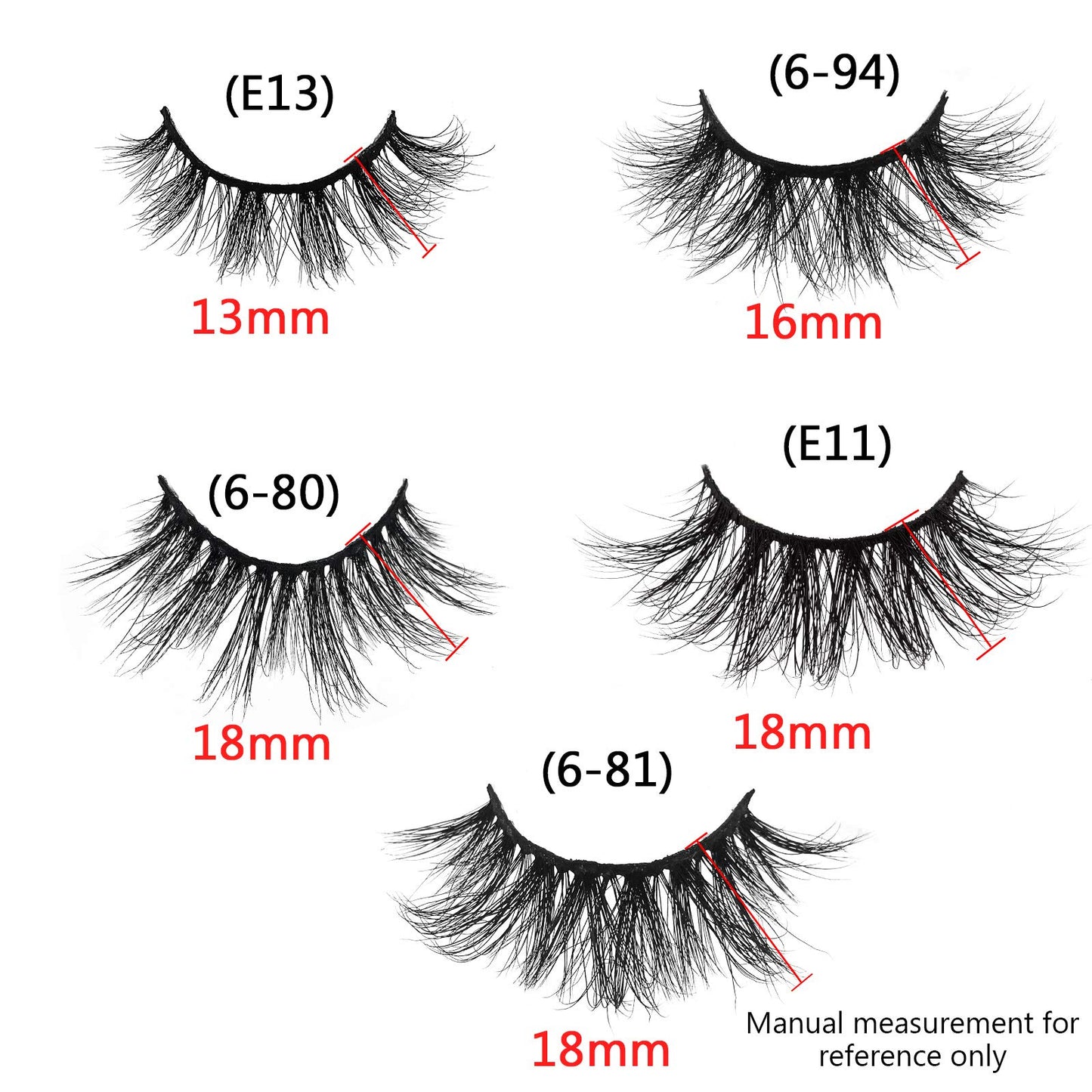 GOO GOO Mink Eyelashes, Daily Type Lashes 10mm to 18mm 5 Styles 10 pairs Multipack 3D Mink Lashes Natural Look Fake Eyelashes Wholesale Real Siberian Reusable Handmade False Eyelashes