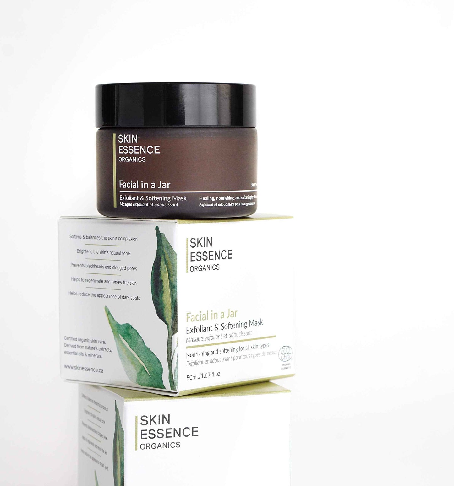 Skin Essence Organics Facial in a Jar - Exfoliant & Softening Mask - 50ml