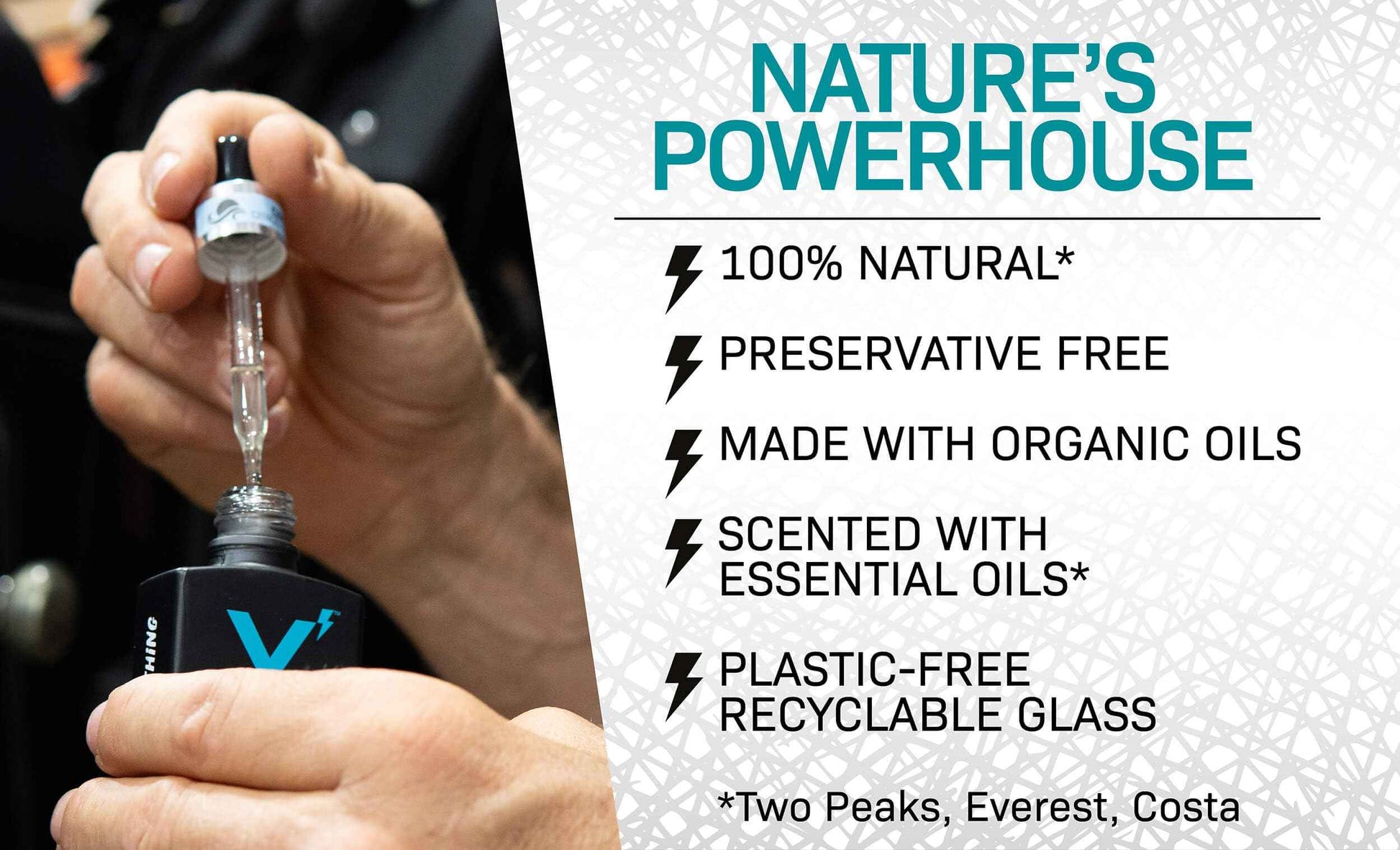 VOLT Lube Beard Oil - Natural Vegan Formula with Jojoba & Argan Oil, 1 Oz (30ml) Glass Bottle, Everest Scent