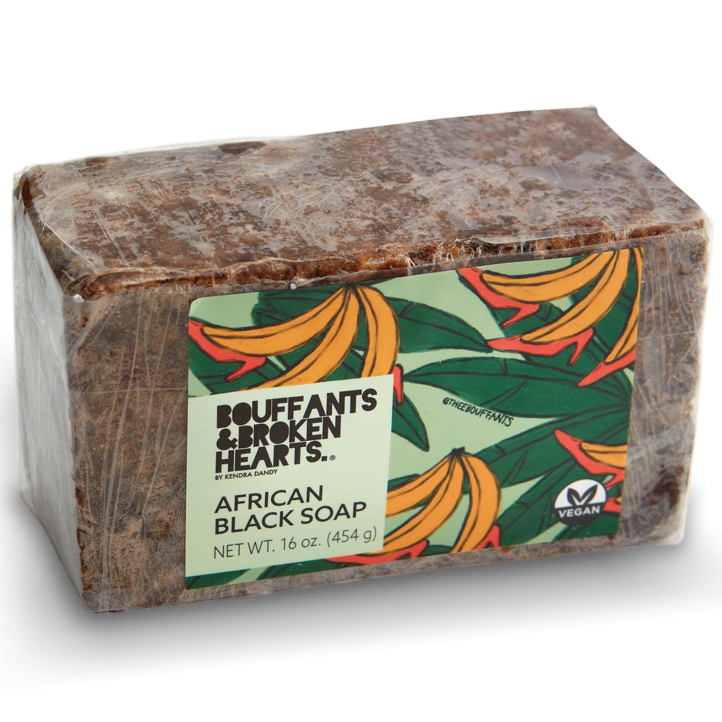 Ashanti Naturals Authentic African Black Soap Bar | Cleansing and Nourishing Black African Soap Bar| Acne Bar Soap with Shea Butter and Coconut Oil (16oz)