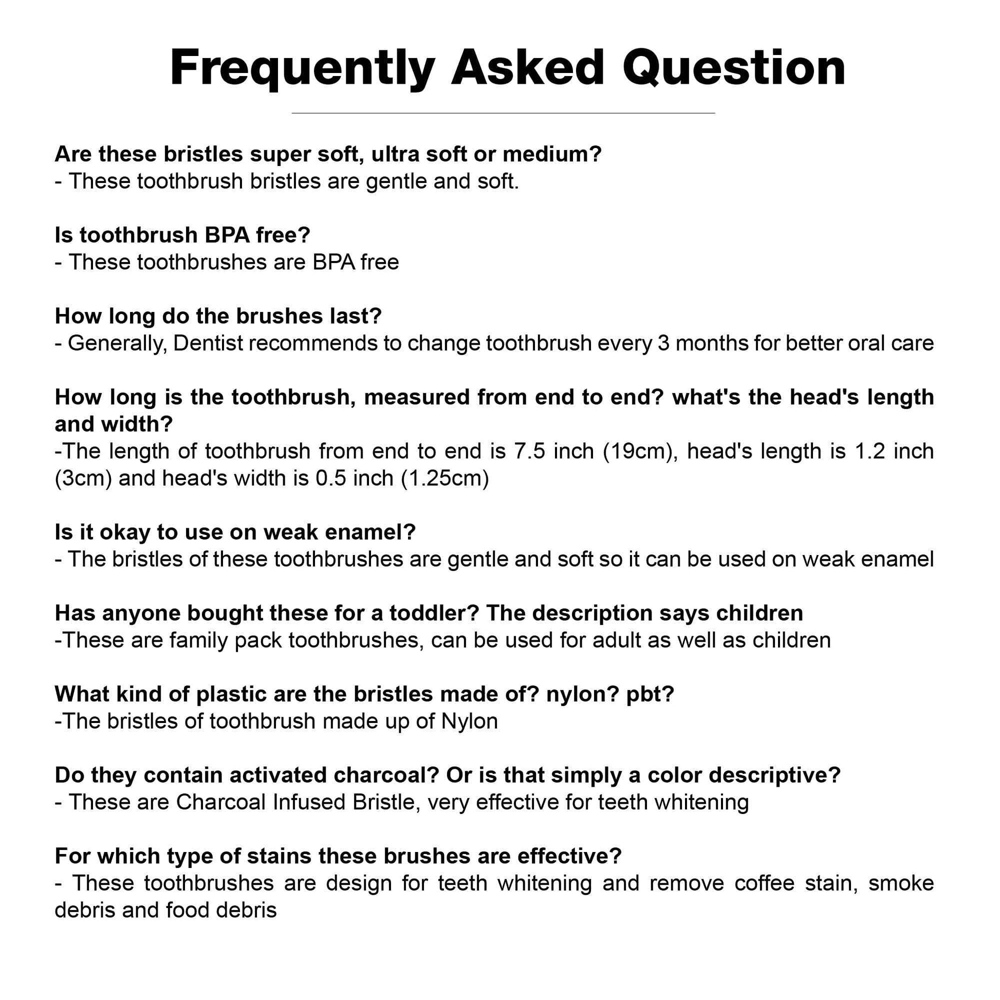 Soft Toothbrushes for Adults - Black Charcoal Toothbrush Ultra Soft for Sensitive Gums - Teeth Whitening Brush for Adults & Children [Extra Family Pack] Super Soft Tip Bristles