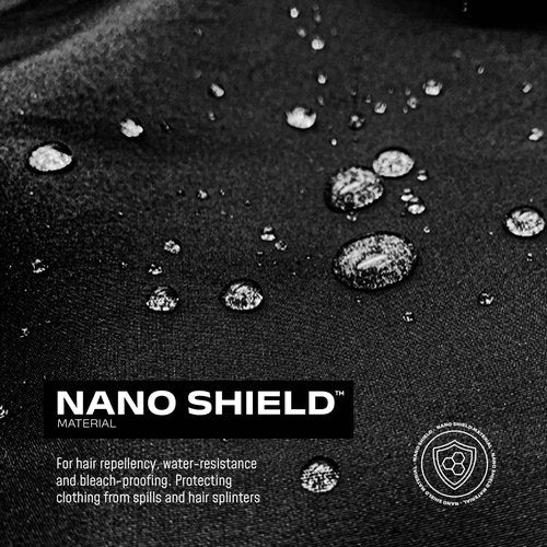 Barber Strong The Junior Hands-Free Barber Cape for Kids, Hair Repelling and Static-Reducing Material, Flexible Elastic Neckband, Water Resistant Fabric, Oversized for Complete Coverage - Black