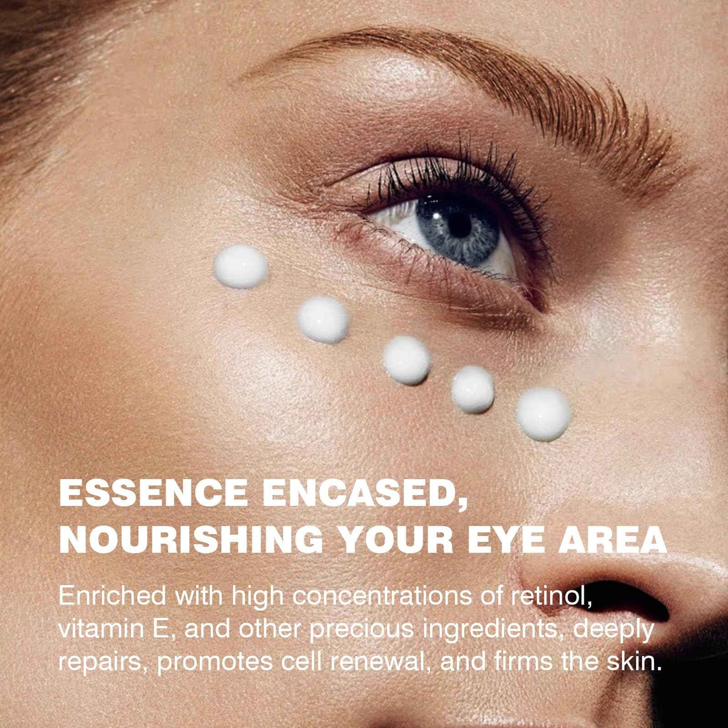 Retinol Eye Cream, Infused with Vitamin C&E to Smooth and Hydrate Skin, Cream for Dark Circles Treatments, Reduce Under, Smooth Wrinkles, Eye Bags, Puffiness