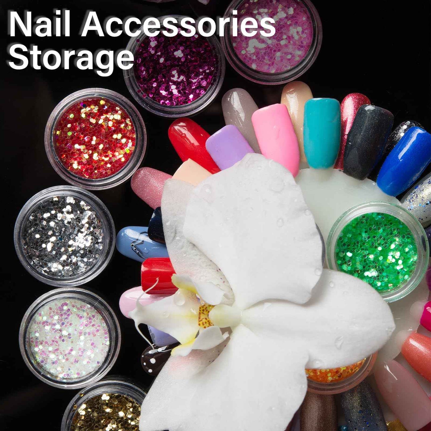 Jinei 500 Pcs 3g Empty Sample Containers with Lids Bulk Small Plastic Sample Jars Round 3ml Tiny Clear Lip Balm Lotion Pot and 50 Pcs Mini Cosmetic Spatula for Make up Powder Oils Paint Creams