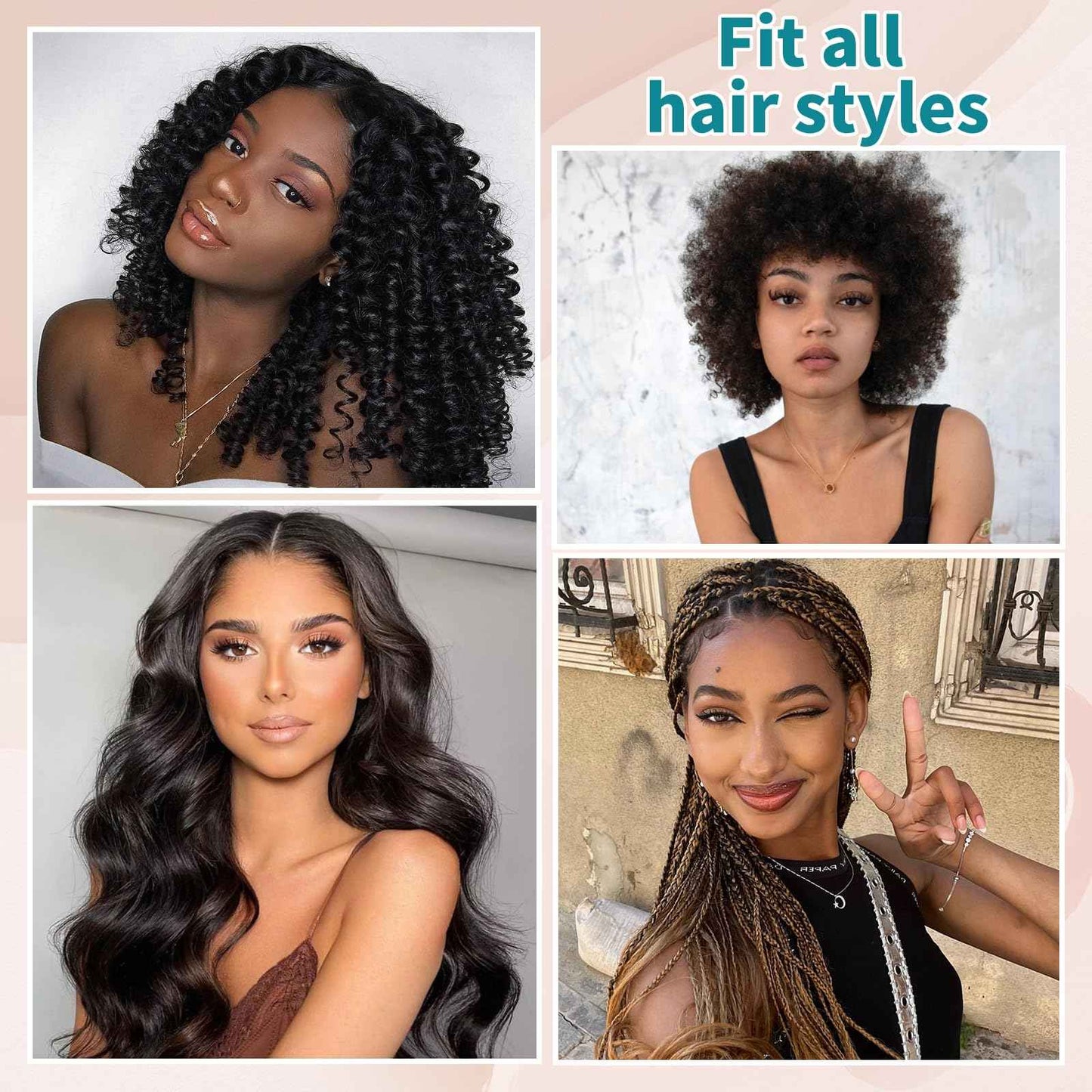 Satin Bonnet Set, Hair Bonnet for Sleeping Silk Bonnet with Eye Mask for Women Curly Hair, Peacock Blue