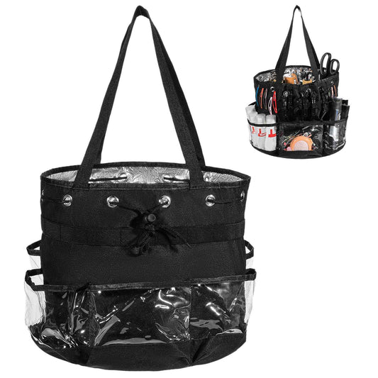 mekueeex Hairstylist Traveling Bag, Large Capacity Hairdresser Barber Bag, Heat Resistant Hair Tools Travel Bag, Professional Makeup Organizer Bag, Waterproof Shower Toiletry Bag