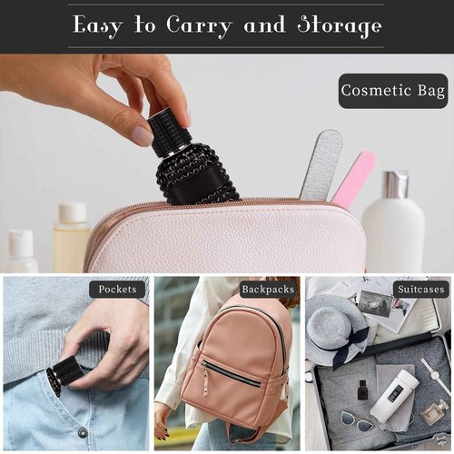 Gsteng 2 Pack Refillable Spray Perfume Bottles, 30ML Thick Glass Empty Perfume Bottles, Perfume Atomizer Travel Cologne Sprayer Bottles