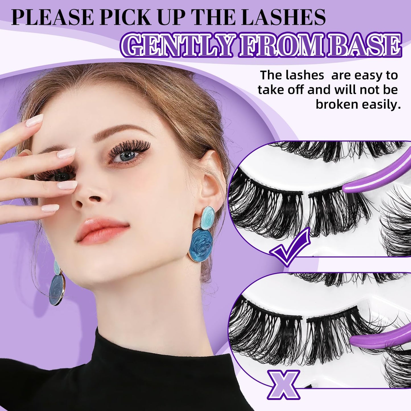 Lash Clusters P01 10 Pair Eyelash Clusters Cluster Eyelash Extensions Fluffy Cluster Lashes Wispy Diy Lash Extension Clusters Eyelash Extension Strips Lashes 10 Pairs Multipack(FDDM-P01)