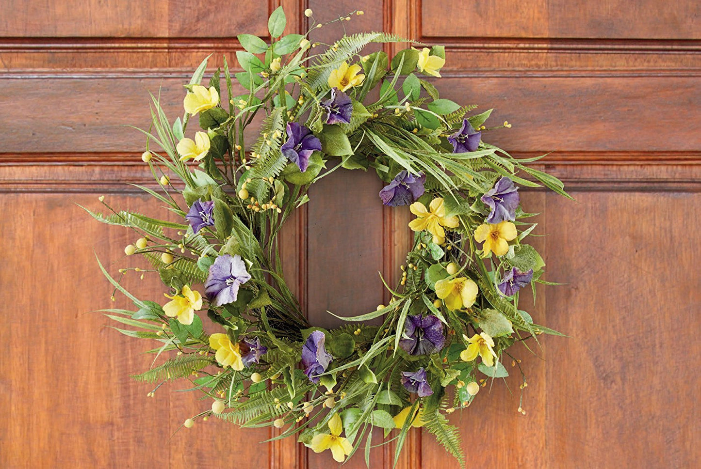 DII Spring & Summer Decorative Wreath, 20" Diameter, Wild Flowers